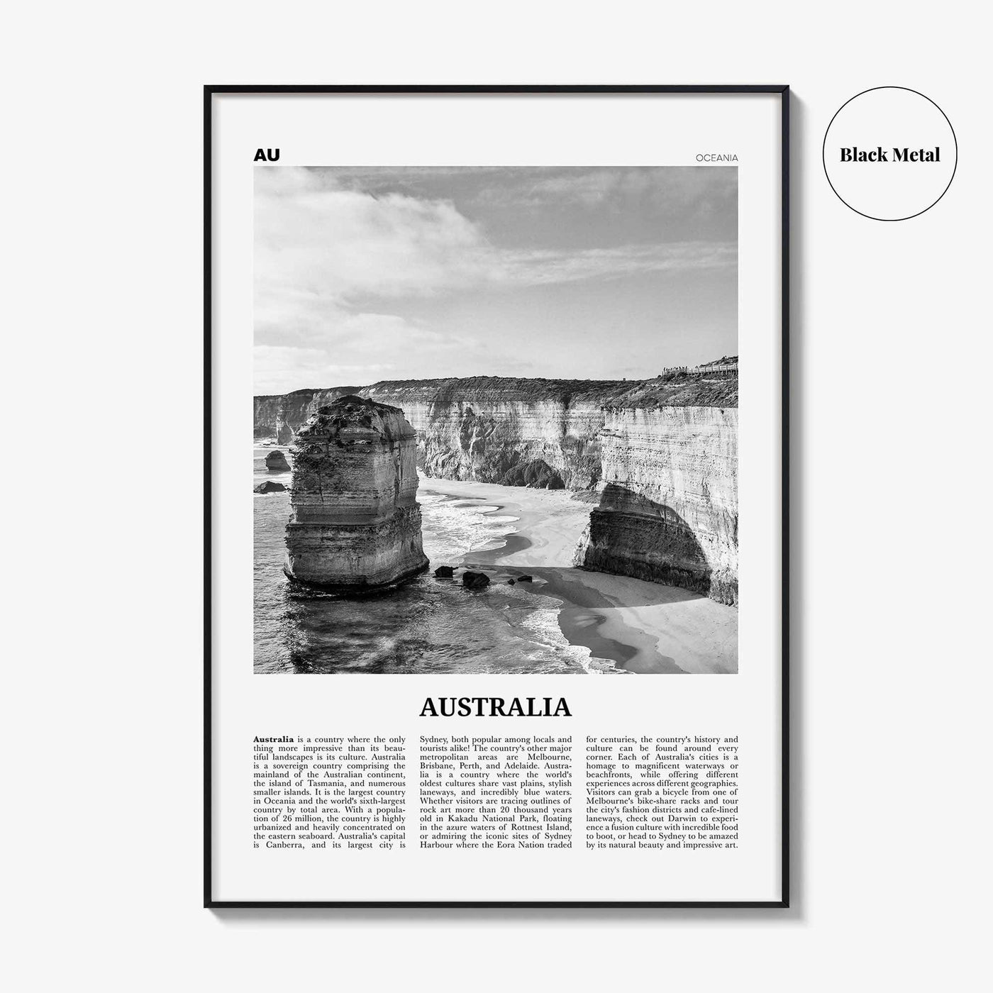 Australia Print Black and White No 2, Australia Wall Art, Australia Poster, Australia Photo, Sydney, Melbourne, Brisbane, Oceania