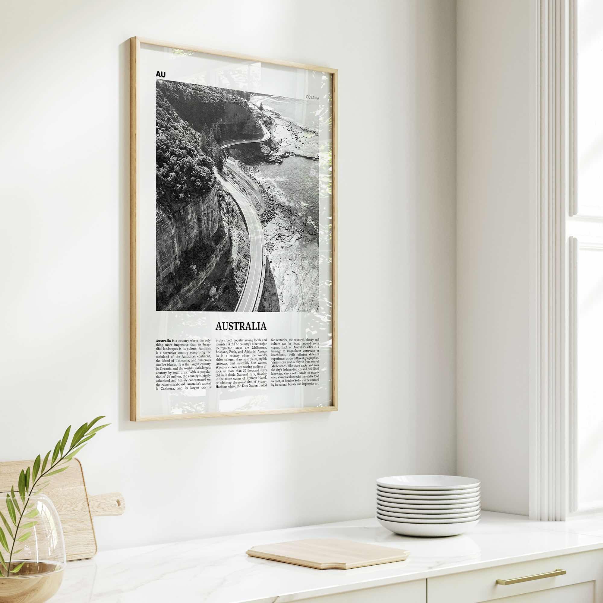 Australia Print Black and White No 3, Australia Wall Art, Australia Poster, Australia Photo, Sydney, Melbourne, Brisbane, Oceania