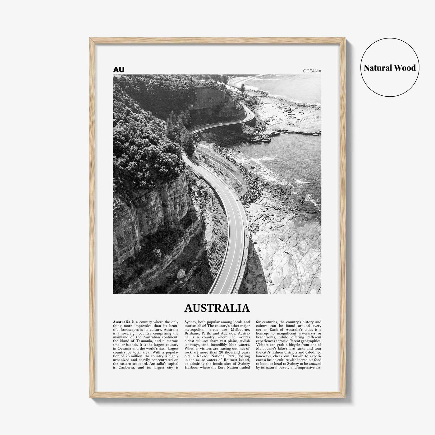 Australia Print Black and White No 3, Australia Wall Art, Australia Poster, Australia Photo, Sydney, Melbourne, Brisbane, Oceania