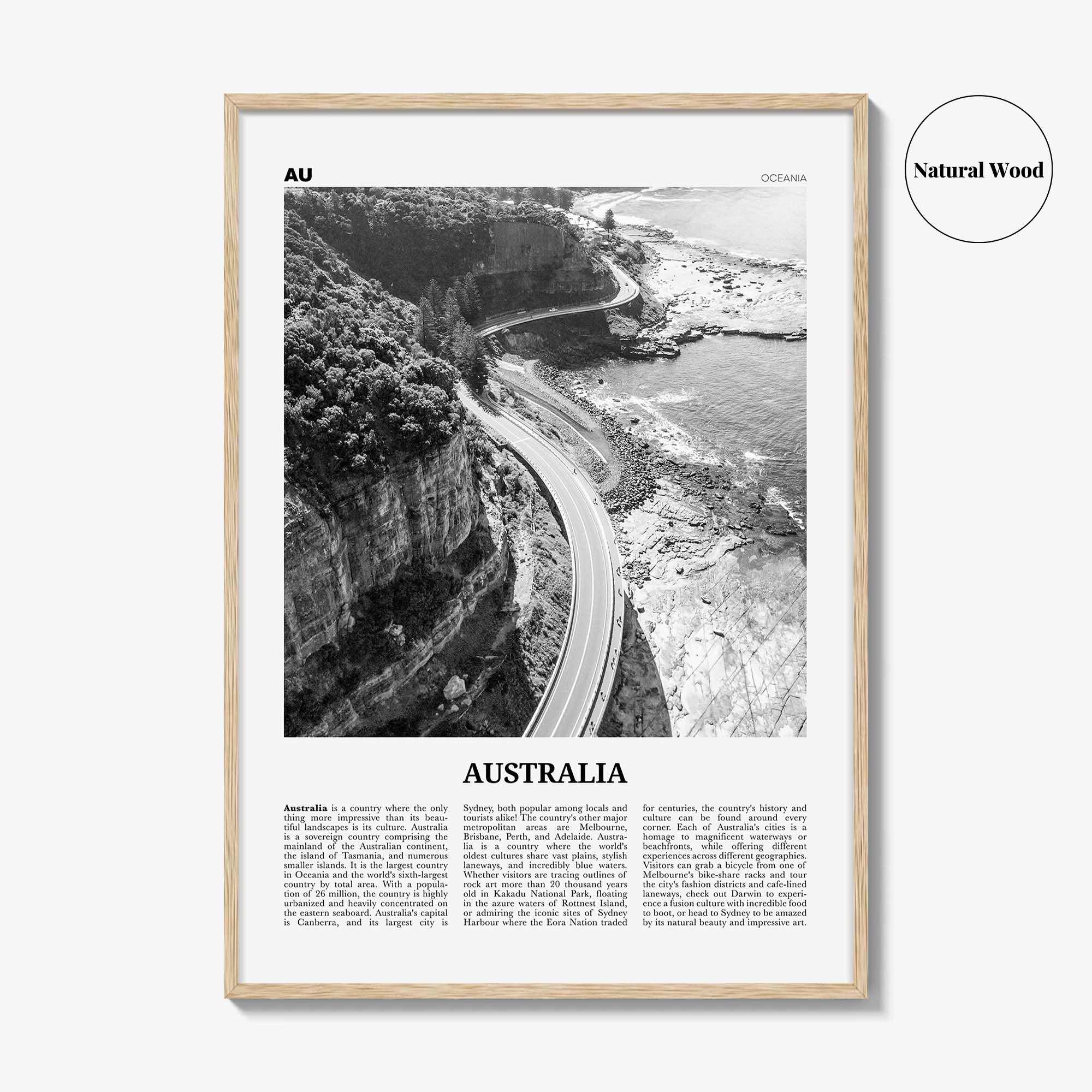 Australia Print Black and White No 3, Australia Wall Art, Australia Poster, Australia Photo, Sydney, Melbourne, Brisbane, Oceania