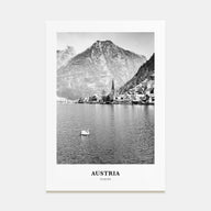 Austria Portrait B&W Poster