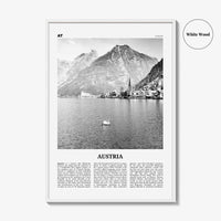 Austria Print Black and White, Austria Wall Art, Austria Poster, Austria Photo, Austria Wall Decor, Republik Österreich, Europe