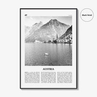 Austria Print Black and White, Austria Wall Art, Austria Poster, Austria Photo, Austria Wall Decor, Republik Österreich, Europe
