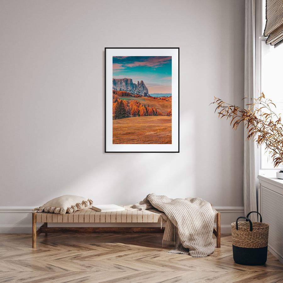Autumn Alps Photo Color Poster