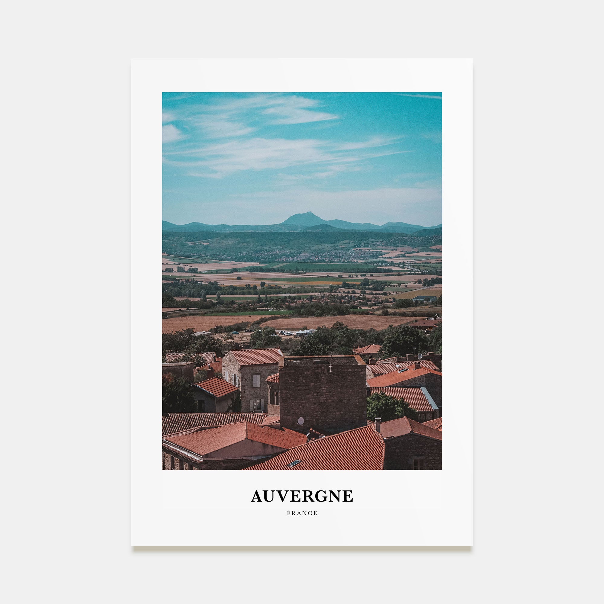 Auvergne Portrait Color Poster