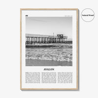 Avalon Print Black and White New Jersey, Avalon Wall Art, Avalon Poster, Avalon Photo, Avalon Wall Décor, Avalon Map, United States
