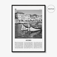 Aveiro Print Black and White, Aveiro Wall Art, Aveiro Poster, Aveiro Photo, Aveiro Wall Décor, Aveiro Map, Portugal
