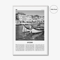 Aveiro Print Black and White, Aveiro Wall Art, Aveiro Poster, Aveiro Photo, Aveiro Wall Décor, Aveiro Map, Portugal