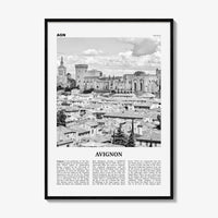 Avignon Print Black and White, Avignon Wall Art, Avignon Poster, Avignon Photo, Avignon Wall Décor, France, Avenio, Alpes-Côte d'Azur