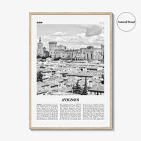 Avignon Print Black and White, Avignon Wall Art, Avignon Poster, Avignon Photo, Avignon Wall Décor, France, Avenio, Alpes-Côte d'Azur