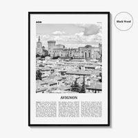 Avignon Print Black and White, Avignon Wall Art, Avignon Poster, Avignon Photo, Avignon Wall Décor, France, Avenio, Alpes-Côte d'Azur