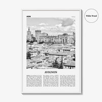 Avignon Print Black and White, Avignon Wall Art, Avignon Poster, Avignon Photo, Avignon Wall Décor, France, Avenio, Alpes-Côte d'Azur