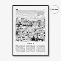 Avignon Print Black and White, Avignon Wall Art, Avignon Poster, Avignon Photo, Avignon Wall Décor, France, Avenio, Alpes-Côte d'Azur