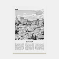 Avignon Travel B&W Poster