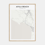 Avila Beach Map Portrait Poster