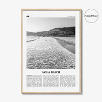 Avila Beach Print Black and White No 1, Avila Beach Wall Art, Avila Beach Poster, Avila Beach Photo, California, USA United States