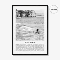 Avila Beach Print Black and White No 2, Avila Beach Wall Art, Avila Beach Poster, Avila Beach Photo, California, USA United States, America