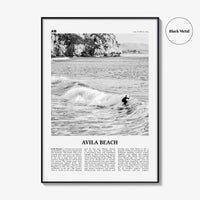 Avila Beach Print Black and White No 2, Avila Beach Wall Art, Avila Beach Poster, Avila Beach Photo, California, USA United States, America