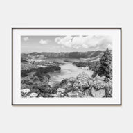 Azores Landscape B&W Poster