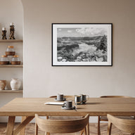 Azores Landscape B&W Poster
