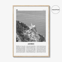 Azores Print Black and White, Azores Wall Art, Azores Poster, Azores Photo, Azores, Açores, Portugal, São Miguel, Pico, Terceira, Flores