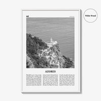 Azores Print Black and White, Azores Wall Art, Azores Poster, Azores Photo, Azores, Açores, Portugal, São Miguel, Pico, Terceira, Flores