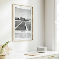 Badalona Print Black and White, Badalona Wall Art, Badalona Poster, Badalona Photo, Badalona Wall Décor, Badalona Map, Spain