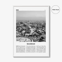 Baghdad Print Black and White, Baghdad Wall Art, Baghdad Poster, Baghdad Photo, Baghdad Wall Décor, Iraq