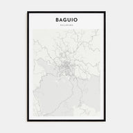 Baguio Map Portrait Poster
