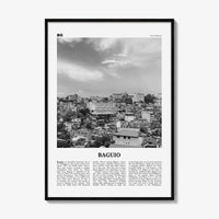 Baguio Print Black and White, Baguio Wall Art, Baguio Poster, Baguio Photo, Baguio Wall Décor, Baguio Map, Philippines