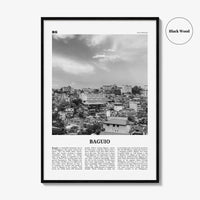 Baguio Print Black and White, Baguio Wall Art, Baguio Poster, Baguio Photo, Baguio Wall Décor, Baguio Map, Philippines