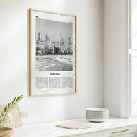 Bahrain Print Black and White, Bahrain Wall Art, Bahrain Poster, Bahrain Photo, Bahrain Wall Decor, Country Art Print