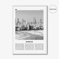 Bahrain Print Black and White, Bahrain Wall Art, Bahrain Poster, Bahrain Photo, Bahrain Wall Decor, Country Art Print