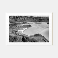 Baja California Sur Landscape B&W Poster