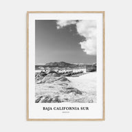 Baja California Sur Portrait B&W Poster