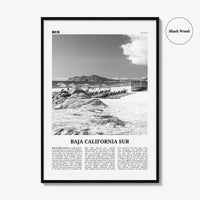 Baja California Sur Print Black and White, Baja California Sur Wall Art, Baja California Sur Poster, Baja California Sur Photo, Mexico