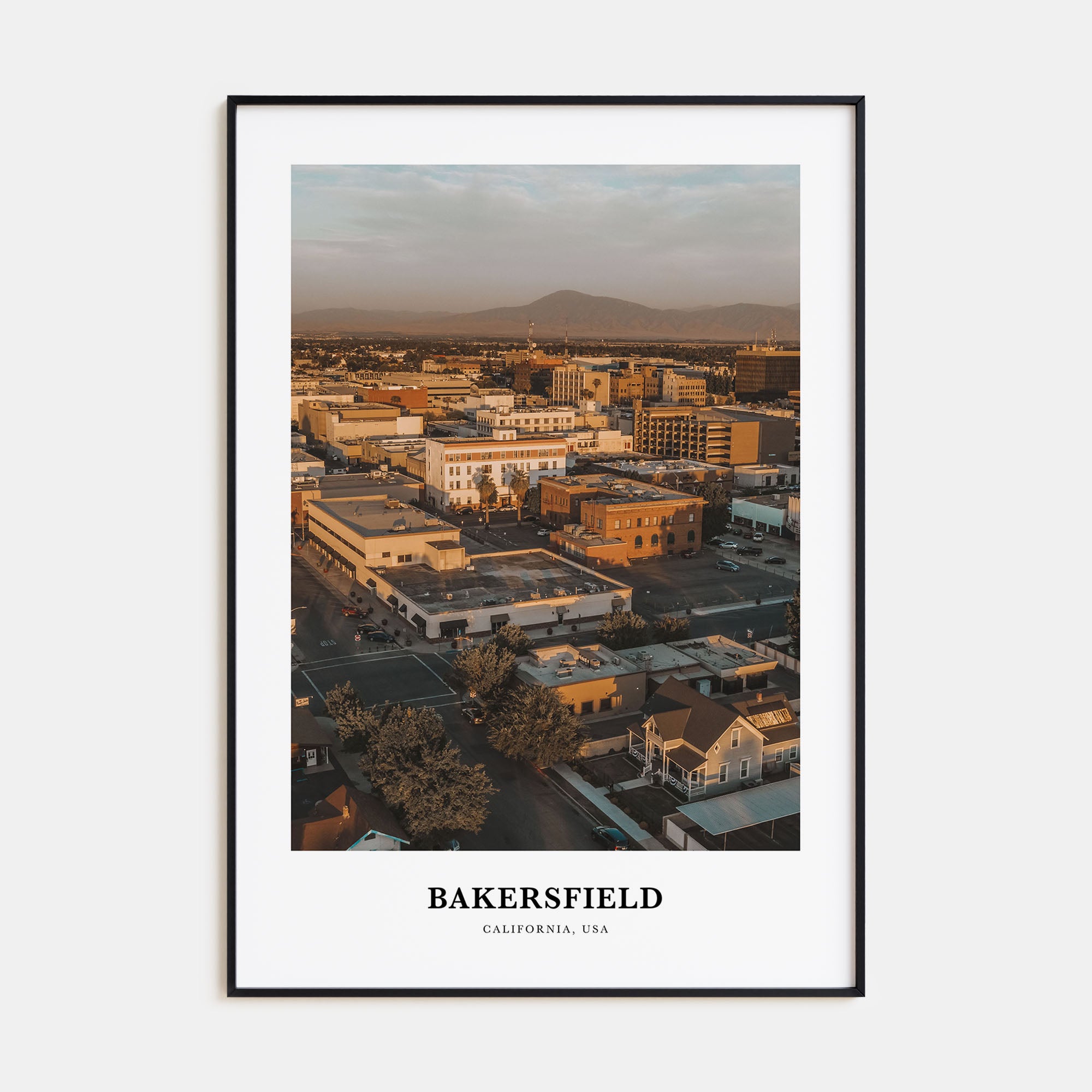 Bakersfield Portrait Color Poster