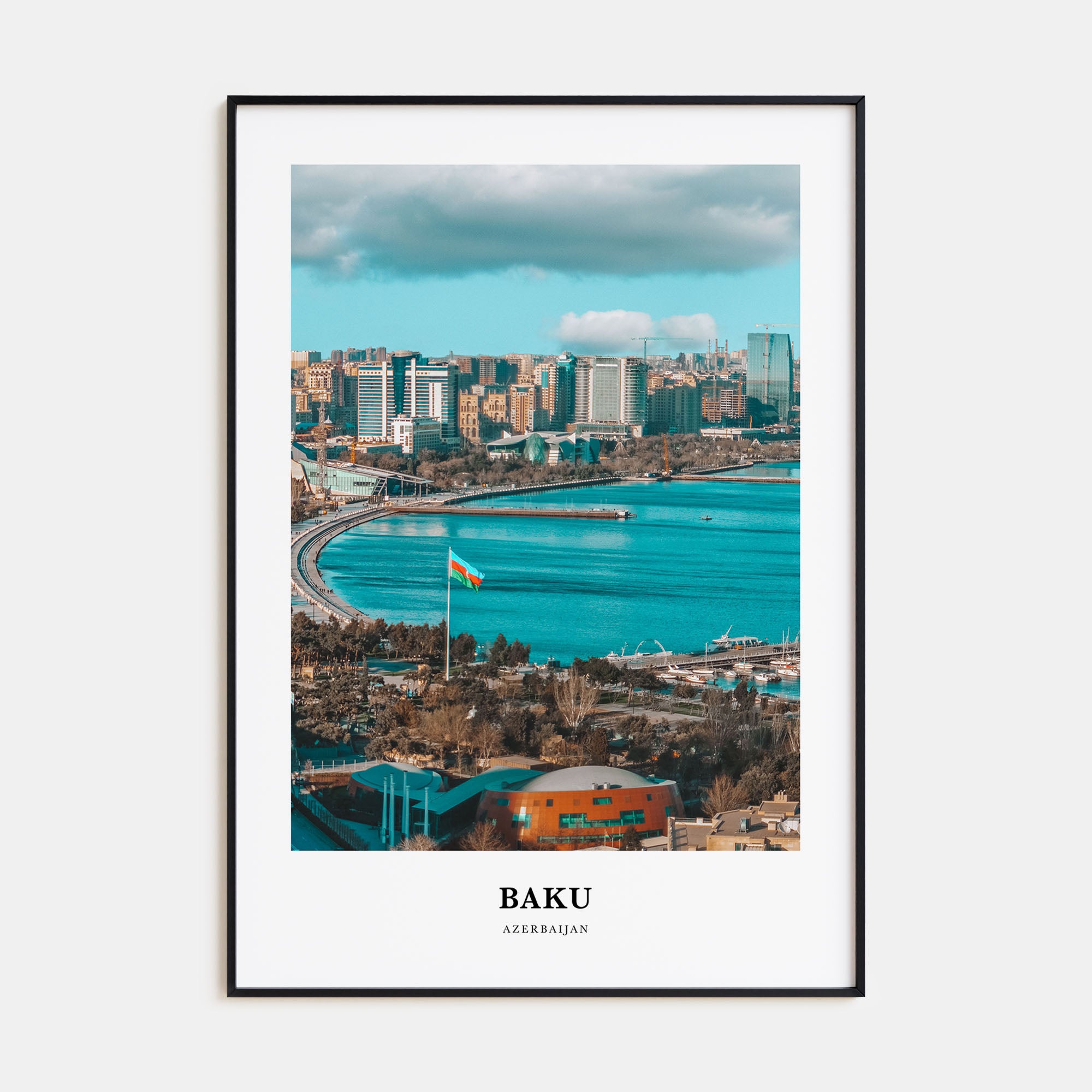 Baku Portrait Color Poster