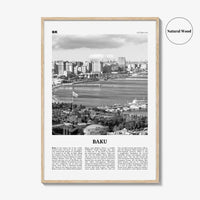 Baku Print Black and White, Baku Wall Art, Baku Poster, Baku Photo, Baku Wall Décor, Azerbaijan, Bakı, Azərbaycan