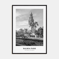 Balboa Park Portrait B&W Poster