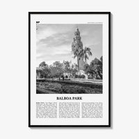 Balboa Park Print Black and White, Balboa Park Wall Art, Balboa Park Poster, Balboa Park Photo, Balboa Park Wall Décor, San Diego California