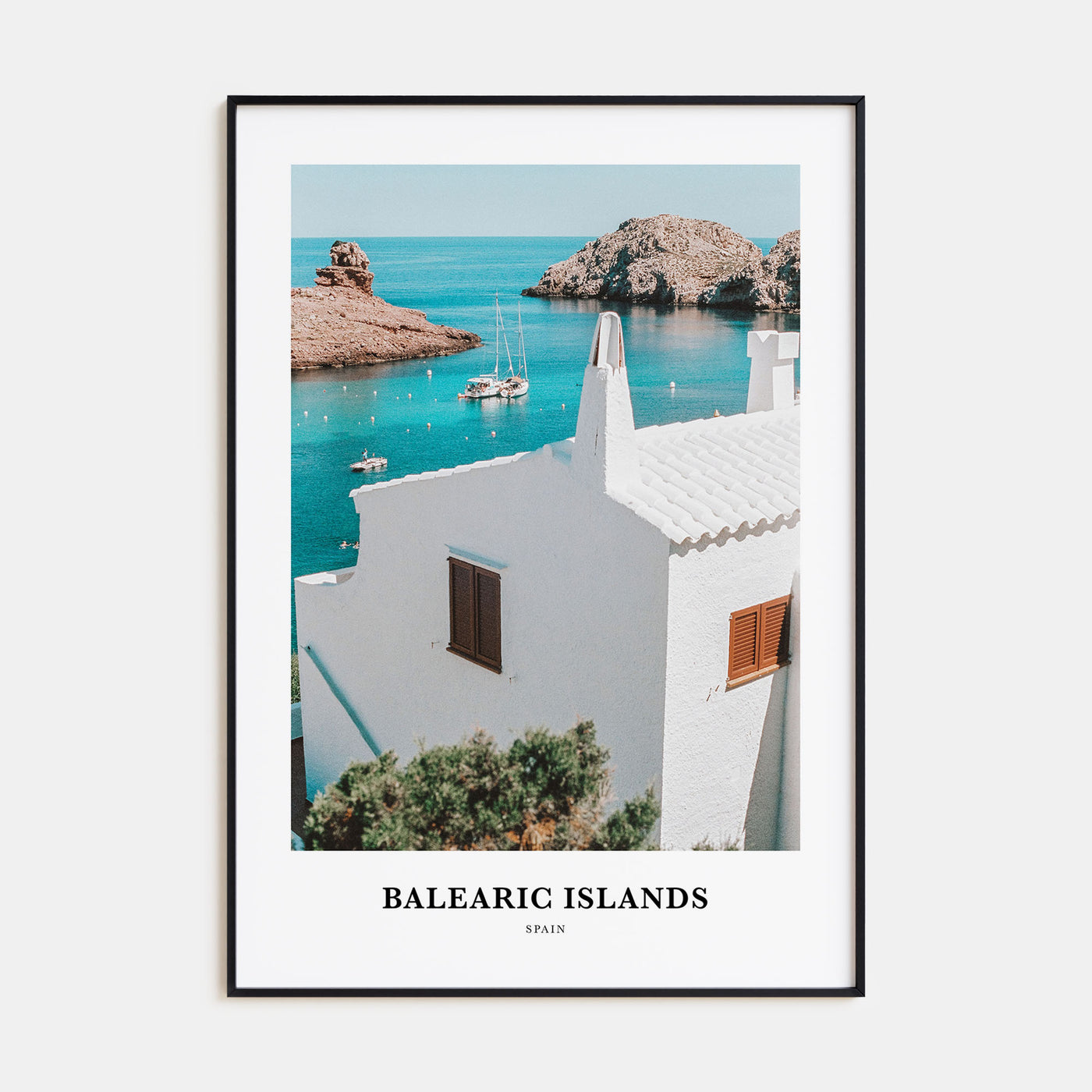 Balearic Islands Portrait Color Poster