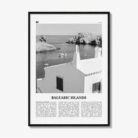 Balearic Islands Print Black and White, Balearic Islands Wall Art, Balearic Islands Poster, Balearic Islands Photo, Wall Décor, Map