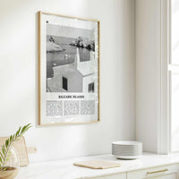 Balearic Islands Print Black and White, Balearic Islands Wall Art, Balearic Islands Poster, Balearic Islands Photo, Wall Décor, Map