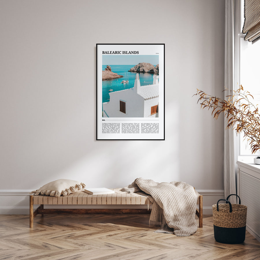 Balearic Islands Travel Color Poster
