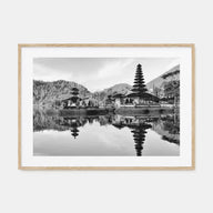 Bali Landscape B&W Poster