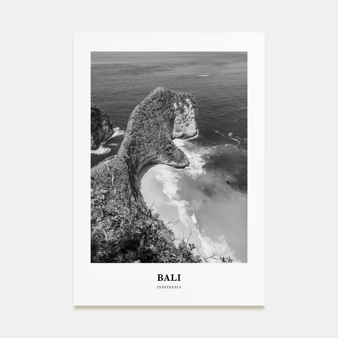 Bali Portrait B&W No 2 Poster