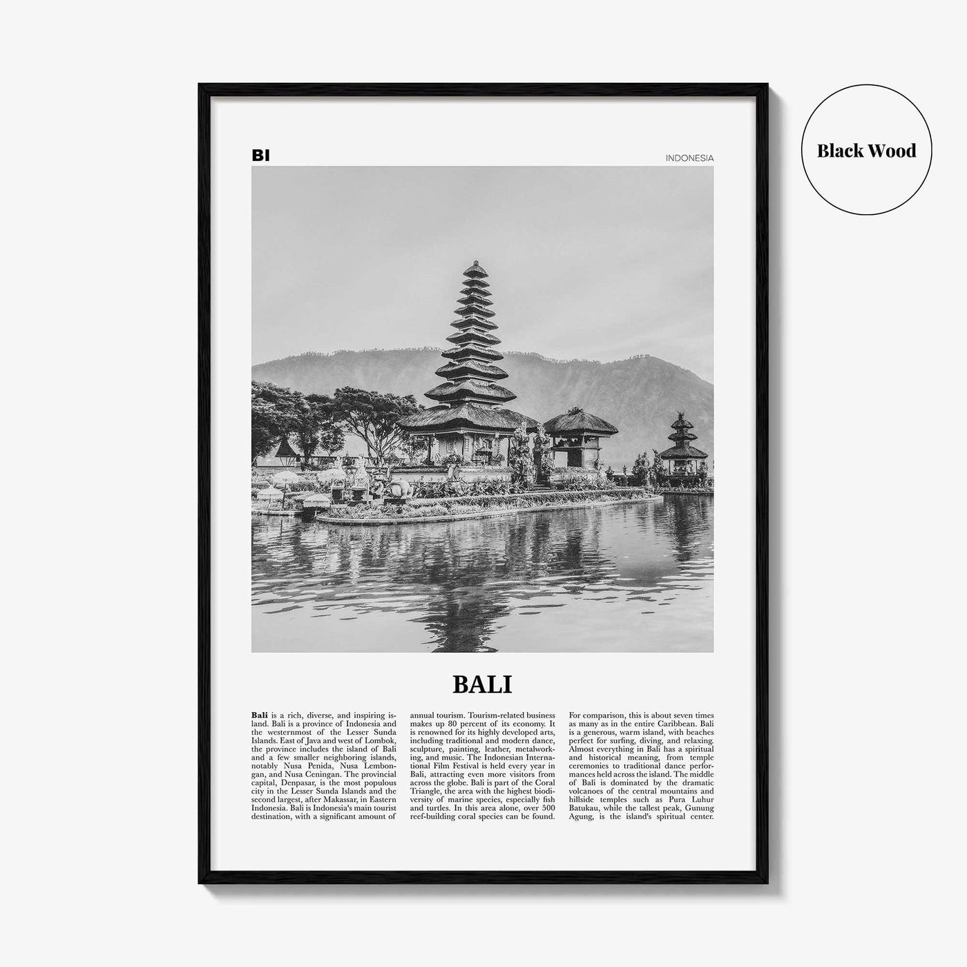 Bali Print Black and White No 2, Bali Wall Art, Bali Poster, Bali Photo, Bali Wall Decor, Balinese, Nassau Islands, Eleuthera, Asia