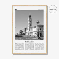 Ballarat Print Black and White, Ballarat Wall Art, Ballarat Poster, Ballarat Photo, Ballarat Wall Décor, Ballarat Map, Australia