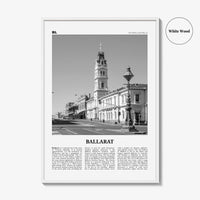 Ballarat Print Black and White, Ballarat Wall Art, Ballarat Poster, Ballarat Photo, Ballarat Wall Décor, Ballarat Map, Australia